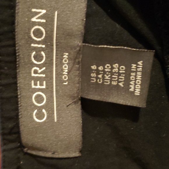 Coercion London Black Shift Dress - Picture 6 of 8